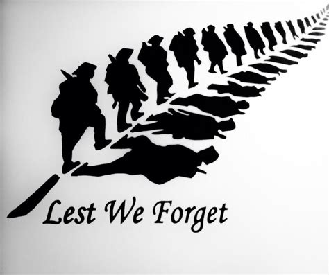 lest we forget silhouette